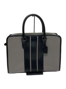 COACH* briefcase / leather /GRY/F35430