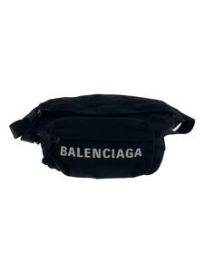 BALENCIAGA◆ウエストバッグ/ナイロン/BLK/533009