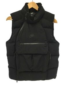 NIKE◆TECH PCK FILL DOWN VEST/ダウンベスト/S/ナイロン/BLK/928910-010