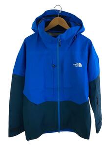 THE NORTH FACE◆POWDER GUIDE JACKET_パウダーガイドジャケット/S/ポリエステル/BLU/無地