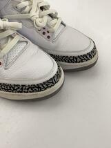 NIKE◆AIR JORDAN 3 RETRO/エアジョーダンレトロ/ホワイト/136064-116/29cm/WHT_画像6