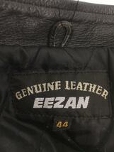 genuine leather /シングルライダースジャケット/44/レザー/BLK_画像3