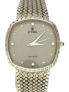 CYMA* wristwatch / analogue / silver /SILVER/ lame /604SP/5010954/OLD/ Old / Logo /