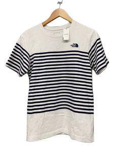 THE NORTH FACE◆S/S PANEL BORDER TEE_ショートスリーブパネルボーダーT/M/コットン/マルチカラー/ボータ