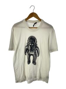 LOUIS VUITTON◆19SS/Jacquard Velour Spaceman T-Shirt/RM191M/Tシャツ/L/コットン/WHT