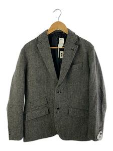 JOSEPH ABBOUD◆テーラードジャケット/M/ウール/GRY/ヘリンボーン