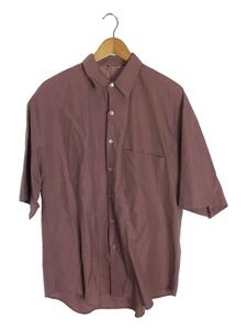 AURALEE◆WASHED FINX TWILL BIG HALF SLEEVED SHIRT/5/コットン/PNK/A00502TN