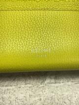 CELINE◆長財布/レザー/YLW/無地/レディース/101673/ラージフラップ/マルチファンクション_画像3