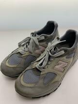 NEW BALANCE◆990V2/ローカットスニーカー/27.5cm/GRY/レザー/M990WT2_画像2