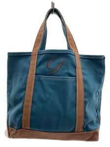 L.L.Bean◆BOAT AND TOTE/トートバッグ/キャンバス/GRN/無地/スレ有