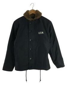 HOUSTON◆N-1/DECK JACKET/36/コットン/NVY/5N-1