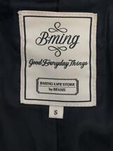 B:MING LIFE STORE by BEAMS◆コート/S/ポリエステル/NVY/無地/93-19-0111-024_画像3