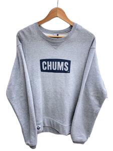 CHUMS◆スウェット/L/コットン/GRY/CHOO-1299