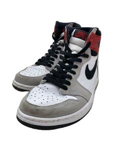 NIKE◆AIR JORDAN 1 RETRO HIGH OG_エアジョーダン 1 レトロ ハイ OG/26.5cm/GRY