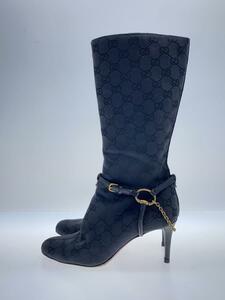 Gucci ◆ Длинные ботинки/36/blk/115079