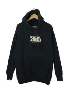 KITH◆KITHロゴプルオーバーパーカー/L/コットン/BLK