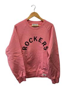 WACKO MARIA◆ROCKERS HEAVY WEIGHT CREW NECK SWEAT SHIRT/L/コットン/PNK