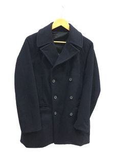 TEATORA* pea coat /46/ cotton /NVY/ plain /tt-105-TX/Document Coat double TX