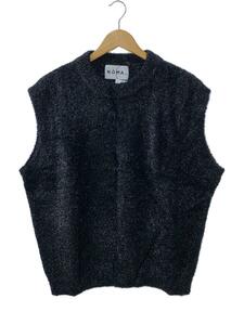 NOMA t.d.◆NYLON KNIT VEST/ニットベスト/3/ナイロン/BLK/黒/N36-VE03/ラメ