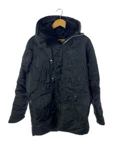 ALPHA INDUSTRIES◆モッズコート/M/ナイロン/BLK/20024-01