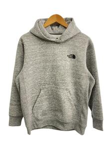 THE NORTH FACE◆BACK SQUARE LOGO HOODIE_バック スクエア ロゴ フーディ/M/ポリエステル/GRY