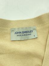 JOHN SMEDLEY◆カーディガン(薄手)/S/コットン/BEG/45550_画像3