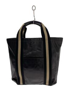 BALLY◆トートバッグ/レザー/BLK