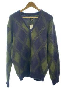 Needles◆23AW/Mohair Cardigan - Argyle/S/モヘア/マルチカラー/総柄/NS278