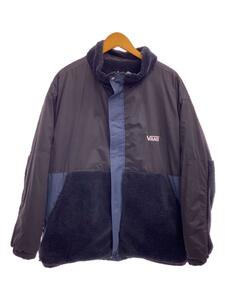 VANS◆フリースジャケット/XL/ポリエステル/BLK/122k1080223/リバーシブル