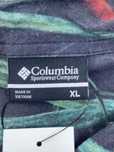 Columbia◆アロハシャツ/半袖シャツ/XL/レーヨン/ブラック/総柄/pm1845_画像3