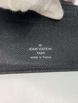 LOUIS VUITTON◆ポルト・フォイユ・ミュルティプル_タイガ_BLK/レザー/BLK/メンズ_画像3