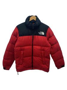 THE NORTH FACE◆NUPTSE JACKET_ヌプシジャケット/M/ナイロン/RED