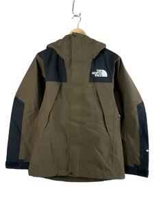 THE NORTH FACE◆MOUNTAIN JACKET_マウンテンジャケット/S/ナイロン/BRW/無地