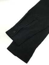 COMME des GARCONS HOMME PLUS◆ファー切替シャツ/M/ポリエステル/BLK/無地/PL-B016_画像6