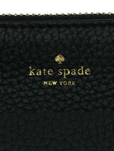 kate spade new york◆ショルダーバッグ/牛革/ブラック/無地/レザー/スタッズ/サコッシュ/カウ/チャーム付き_画像5