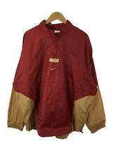 NIKE◆90s/NIKE TEAM/NFL/49ERS/ハーフジップ/ジャケット/XL/ポリエステル/RED_画像1