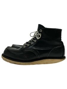 RED WING◆6-INCH CLASSIC MOC BOOT/6 インチクラシックモックブーツ/US8/BLK/レザー