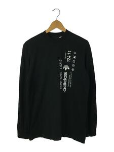 adidas◆長袖Tシャツ/O/コットン/BLK