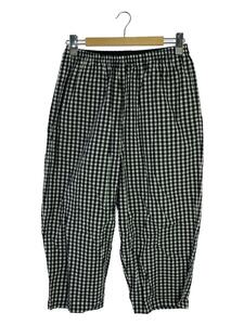 Porter Classic◆ボトム/XL/コットン/BLK/GINGHAM CHECK PEACE PANTS