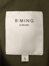 B:MING LIFE STORE by BEAMS◆ダウンジャケット/L/ポリエステル/KHK/無地/92-18-0166-803_画像3