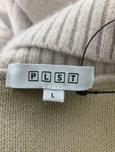 PLST◆22年/ウールプレーティングタートルネック/セーター(厚手)/L/ウール/BEG/12-2401033_画像3