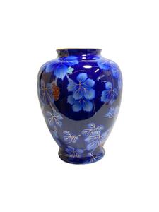 深川製磁◆壷・花瓶/ブルー/青