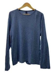 GAP◆長袖Tシャツ/XL/コットン/BLU/無地