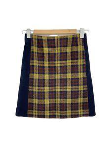 MACKINTOSH PHILOSOPHY* skirt /36/ wool /YLW/ check / Harris tweed 