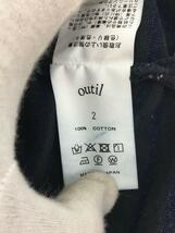 OUTIL◆バスクシャツ/長袖Tシャツ/2/コットン/NVY/ボーダー_画像4