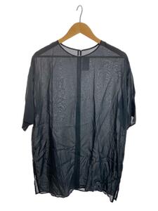 TODAYFUL◆Sheer Over Blouse/半袖ブラウス/FREE/キュプラ/NVY/無地/12110428