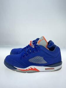 NIKE◆AIR JORDAN 5 RETRO LOW/エアジョーダンレトロロー/ネイビー/819171-417/27cm/