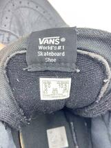 VANS◆ハイカットスニーカー/27cm/BLK/レザー/SK8-HI/ソール減り使用感有_画像5