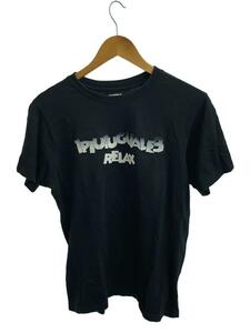 1piu1uguale3◆Tシャツ/M/コットン/BLK/UST-23016