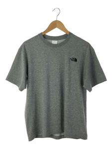 THE NORTH FACE◆S/S TNF BUG FREE TEE_ショートスリーブTNFバグフリーティー/L/コットン/GRY